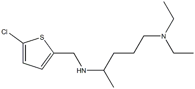 [(5-chlorothiophen-2-yl)methyl][5-(diethylamino)pentan-2-yl]amine 구조식 이미지