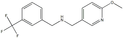 [(6-methoxypyridin-3-yl)methyl]({[3-(trifluoromethyl)phenyl]methyl})amine Structure