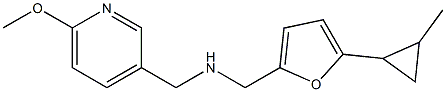 [(6-methoxypyridin-3-yl)methyl]({[5-(2-methylcyclopropyl)furan-2-yl]methyl})amine 구조식 이미지