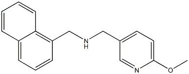 [(6-methoxypyridin-3-yl)methyl](naphthalen-1-ylmethyl)amine Structure