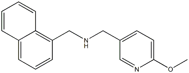 [(6-methoxypyridin-3-yl)methyl](naphthalen-1-ylmethyl)amine 구조식 이미지