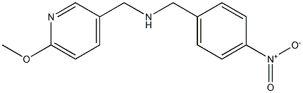 [(6-methoxypyridin-3-yl)methyl][(4-nitrophenyl)methyl]amine 구조식 이미지