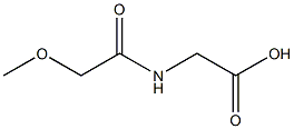 [(methoxyacetyl)amino]acetic acid 구조식 이미지