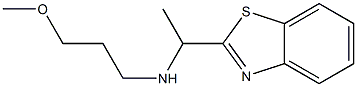 [1-(1,3-benzothiazol-2-yl)ethyl](3-methoxypropyl)amine Structure