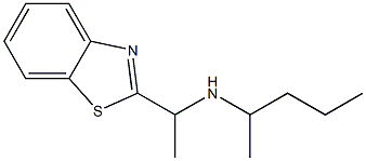 [1-(1,3-benzothiazol-2-yl)ethyl](pentan-2-yl)amine Structure