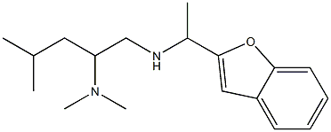 [1-(1-benzofuran-2-yl)ethyl][2-(dimethylamino)-4-methylpentyl]amine 구조식 이미지