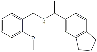 [1-(2,3-dihydro-1H-inden-5-yl)ethyl][(2-methoxyphenyl)methyl]amine Structure