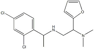 [1-(2,4-dichlorophenyl)ethyl][2-(dimethylamino)-2-(furan-2-yl)ethyl]amine 구조식 이미지