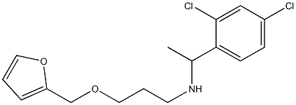 [1-(2,4-dichlorophenyl)ethyl][3-(furan-2-ylmethoxy)propyl]amine Structure