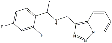 [1-(2,4-difluorophenyl)ethyl]({[1,2,4]triazolo[3,4-a]pyridin-3-ylmethyl})amine Structure