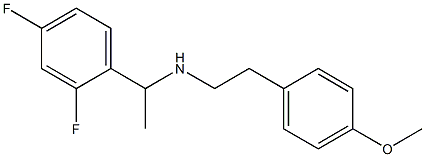 [1-(2,4-difluorophenyl)ethyl][2-(4-methoxyphenyl)ethyl]amine 구조식 이미지