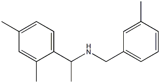 [1-(2,4-dimethylphenyl)ethyl][(3-methylphenyl)methyl]amine Structure