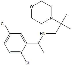 [1-(2,5-dichlorophenyl)ethyl][2-methyl-2-(morpholin-4-yl)propyl]amine 구조식 이미지