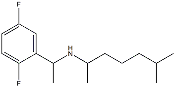 [1-(2,5-difluorophenyl)ethyl](6-methylheptan-2-yl)amine 구조식 이미지