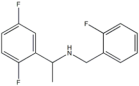 [1-(2,5-difluorophenyl)ethyl][(2-fluorophenyl)methyl]amine Structure
