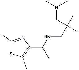 [1-(2,5-dimethyl-1,3-thiazol-4-yl)ethyl]({2-[(dimethylamino)methyl]-2-methylpropyl})amine 구조식 이미지