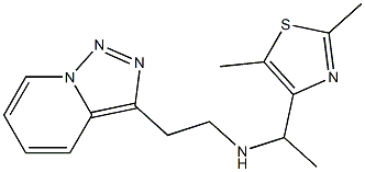 [1-(2,5-dimethyl-1,3-thiazol-4-yl)ethyl](2-{[1,2,4]triazolo[3,4-a]pyridin-3-yl}ethyl)amine Structure