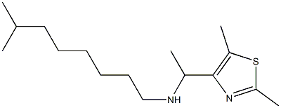 [1-(2,5-dimethyl-1,3-thiazol-4-yl)ethyl](7-methyloctyl)amine Structure