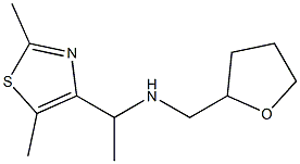[1-(2,5-dimethyl-1,3-thiazol-4-yl)ethyl](oxolan-2-ylmethyl)amine 구조식 이미지