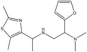 [1-(2,5-dimethyl-1,3-thiazol-4-yl)ethyl][2-(dimethylamino)-2-(furan-2-yl)ethyl]amine Structure