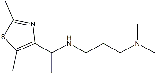 [1-(2,5-dimethyl-1,3-thiazol-4-yl)ethyl][3-(dimethylamino)propyl]amine 구조식 이미지