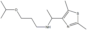 [1-(2,5-dimethyl-1,3-thiazol-4-yl)ethyl][3-(propan-2-yloxy)propyl]amine Structure