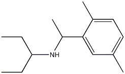 [1-(2,5-dimethylphenyl)ethyl](pentan-3-yl)amine Structure