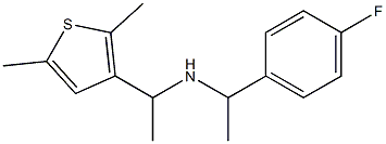 [1-(2,5-dimethylthiophen-3-yl)ethyl][1-(4-fluorophenyl)ethyl]amine Structure