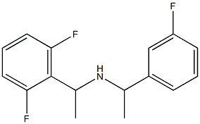 [1-(2,6-difluorophenyl)ethyl][1-(3-fluorophenyl)ethyl]amine Structure