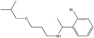 [1-(2-bromophenyl)ethyl][3-(2-methylpropoxy)propyl]amine 구조식 이미지