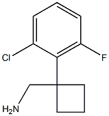 [1-(2-chloro-6-fluorophenyl)cyclobutyl]methanamine Structure
