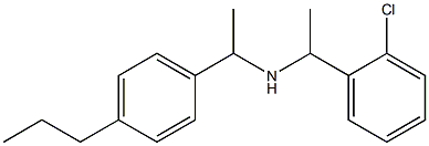 [1-(2-chlorophenyl)ethyl][1-(4-propylphenyl)ethyl]amine 구조식 이미지