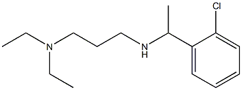 [1-(2-chlorophenyl)ethyl][3-(diethylamino)propyl]amine Structure
