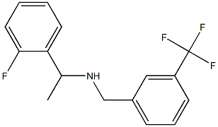 [1-(2-fluorophenyl)ethyl]({[3-(trifluoromethyl)phenyl]methyl})amine Structure