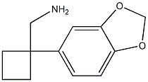 [1-(2H-1,3-benzodioxol-5-yl)cyclobutyl]methanamine 구조식 이미지