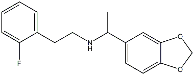 [1-(2H-1,3-benzodioxol-5-yl)ethyl][2-(2-fluorophenyl)ethyl]amine 구조식 이미지