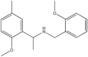 [1-(2-methoxy-5-methylphenyl)ethyl][(2-methoxyphenyl)methyl]amine 구조식 이미지