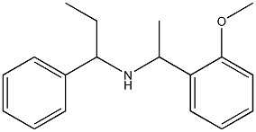 [1-(2-methoxyphenyl)ethyl](1-phenylpropyl)amine Structure