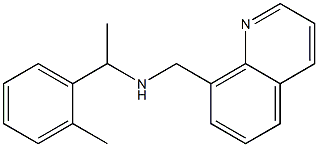 [1-(2-methylphenyl)ethyl](quinolin-8-ylmethyl)amine Structure