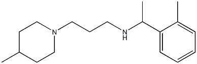 [1-(2-methylphenyl)ethyl][3-(4-methylpiperidin-1-yl)propyl]amine Structure