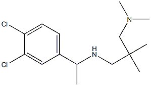 [1-(3,4-dichlorophenyl)ethyl]({2-[(dimethylamino)methyl]-2-methylpropyl})amine 구조식 이미지