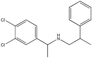 [1-(3,4-dichlorophenyl)ethyl](2-phenylpropyl)amine 구조식 이미지