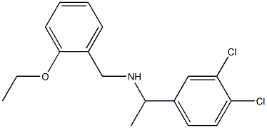 [1-(3,4-dichlorophenyl)ethyl][(2-ethoxyphenyl)methyl]amine Structure