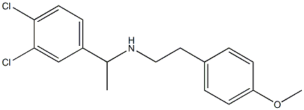 [1-(3,4-dichlorophenyl)ethyl][2-(4-methoxyphenyl)ethyl]amine 구조식 이미지