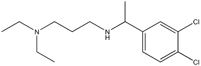 [1-(3,4-dichlorophenyl)ethyl][3-(diethylamino)propyl]amine Structure