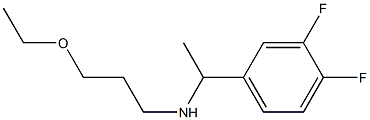 [1-(3,4-difluorophenyl)ethyl](3-ethoxypropyl)amine Structure