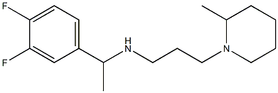 [1-(3,4-difluorophenyl)ethyl][3-(2-methylpiperidin-1-yl)propyl]amine 구조식 이미지