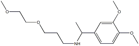 [1-(3,4-dimethoxyphenyl)ethyl][3-(2-methoxyethoxy)propyl]amine 구조식 이미지