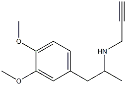 [1-(3,4-dimethoxyphenyl)propan-2-yl](prop-2-yn-1-yl)amine Structure