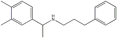 [1-(3,4-dimethylphenyl)ethyl](3-phenylpropyl)amine Structure